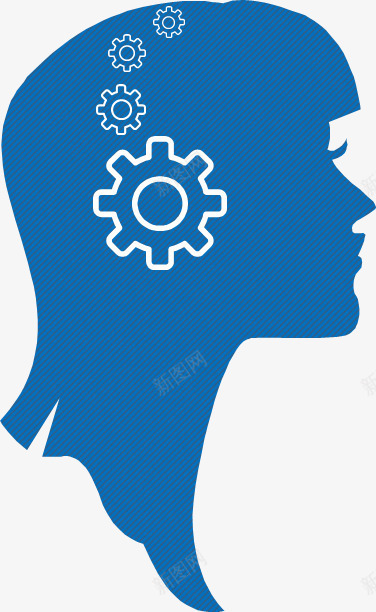 齿轮组成的耳机戴在头上png免抠素材_新图网 https://ixintu.com PPT 人形头像 科技 耳机 齿轮