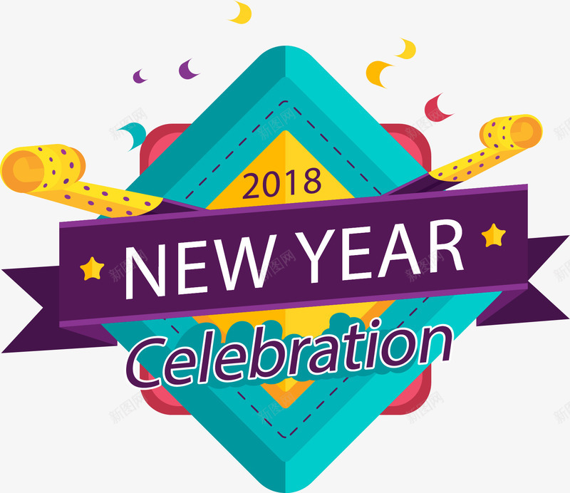 2018新年糖果色标签装饰png免抠素材_新图网 https://ixintu.com 2018庆祝吊牌 2018新年糖果色标签 2018标签设计 卡通优质新年标签 卡通新年吊牌 新年2018糖果色标签