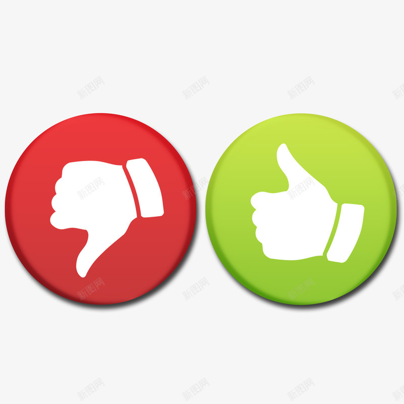 同意不同意标志psd免抠素材_新图网 https://ixintu.com 不同意 同意 按钮 标志
