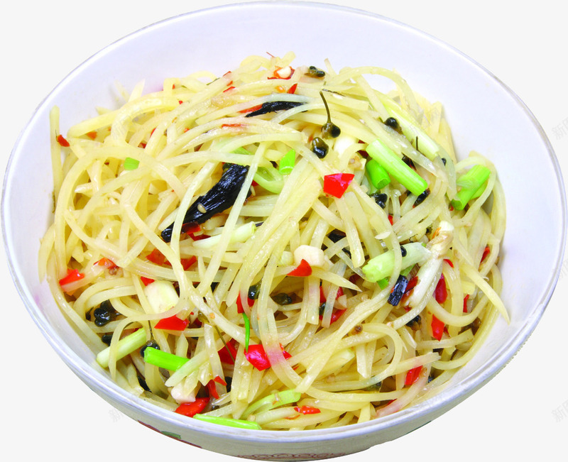 野菌花炒土豆丝png免抠素材_新图网 https://ixintu.com 传统美食 家常土豆丝 小炒菜 湖南菜 湘菜 野菌花 餐饮美食