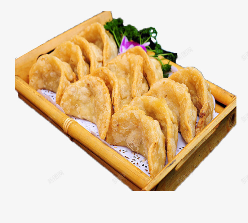 炸水饺png免抠素材_新图网 https://ixintu.com 小吃 炸饺子 特色小吃 美味食品 饺子