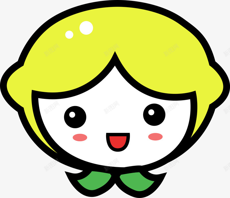柠檬小人png免抠素材_新图网 https://ixintu.com 小人头像 手绘 柠檬 黄色