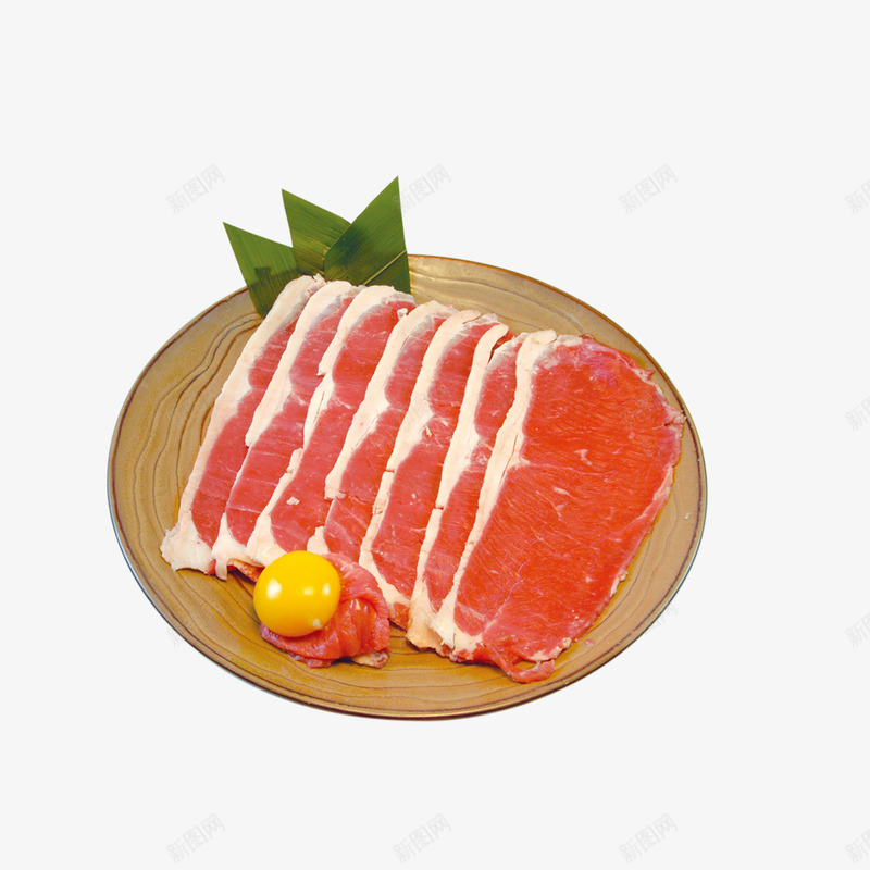 新鲜羊肉png免抠素材_新图网 https://ixintu.com 火锅羊肉 碟子 红色