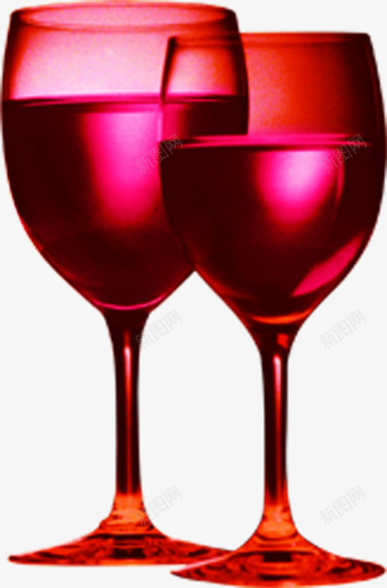 红色透明葡萄酒杯中秋png免抠素材_新图网 https://ixintu.com 中秋 红色 葡萄 透明 酒杯