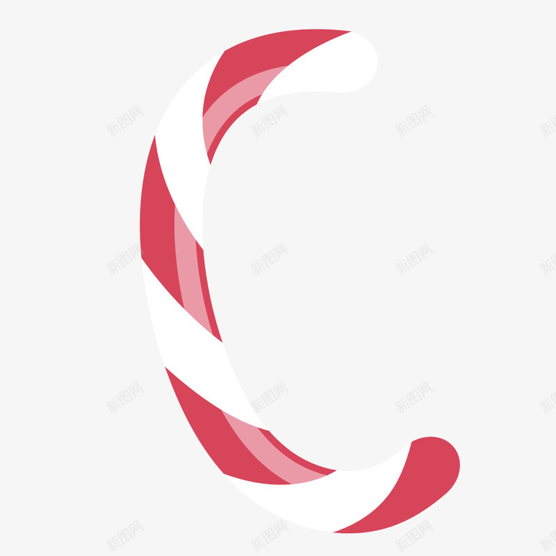 条纹糖果字母Cpng免抠素材_新图网 https://ixintu.com 字母C 条纹图案 棍棍 甜甜的 糖果 红白相间 英文