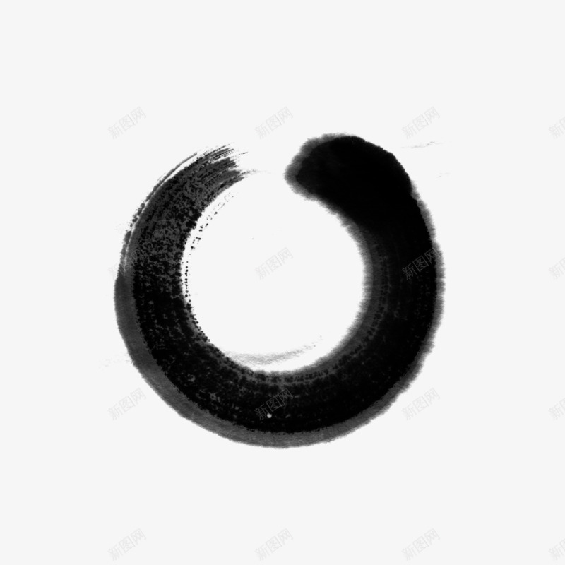水墨毛笔圈png免抠素材_新图网 https://ixintu.com 中国风 墨迹 毛笔圈 水墨 水墨画