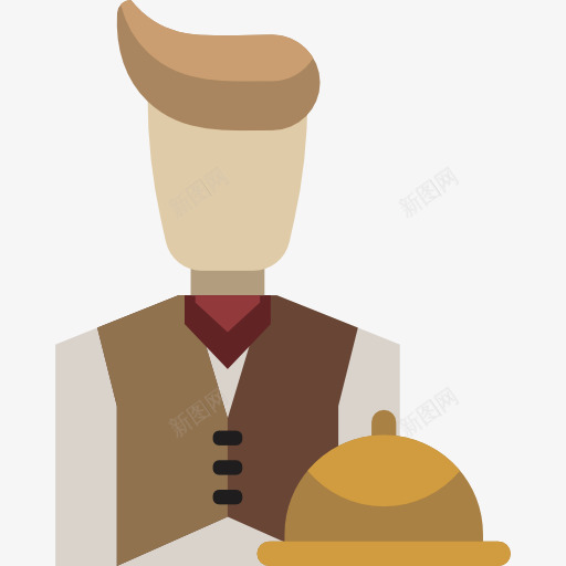 服务员图标png_新图网 https://ixintu.com 人 仆人 孩子 服务员 男人 男服务生 管家 食品和餐厅