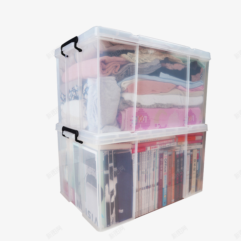 衣服收纳箱png免抠素材_新图网 https://ixintu.com PVC材料 塑料制品 塑料收纳箱 实物图 家庭用品 衣服设计 车载用品