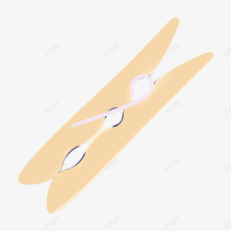 黄色卡通木夹png免抠素材_新图网 https://ixintu.com 夹子 晒衣服 晾衣夹 晾衣架 洗衣服 装饰图案 黄色木夹