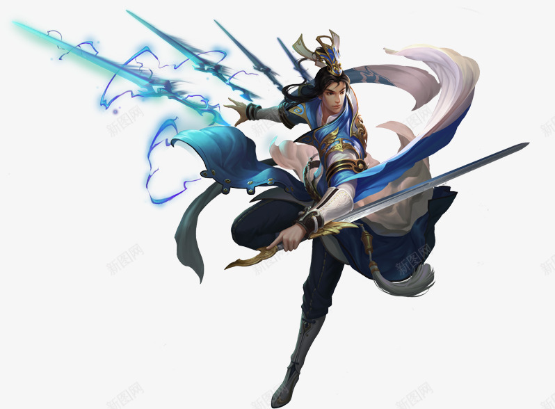 动漫人物造型蓝色衣服图png免抠素材_新图网 https://ixintu.com 漫人 蓝色 衣服 造型