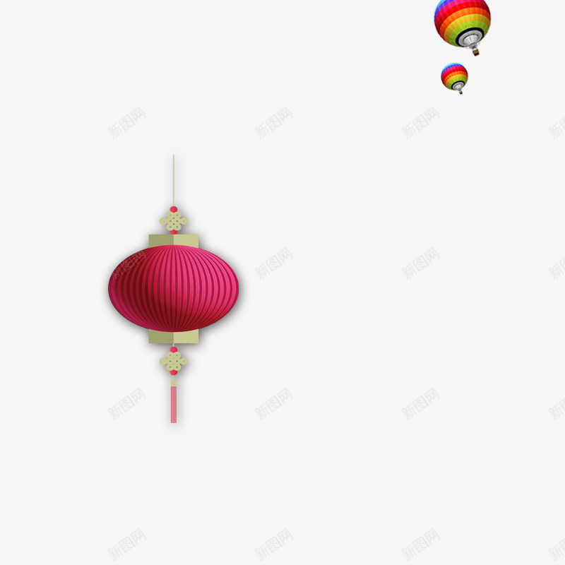 灯笼png免抠素材_新图网 https://ixintu.com 主图 双十一 点缀 装饰