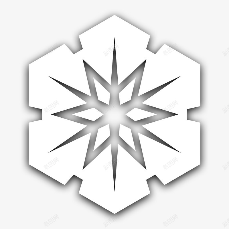 手绘白色雪花png免抠素材_新图网 https://ixintu.com 冬天 手绘 手绘白色雪花 白色 雪 雪花