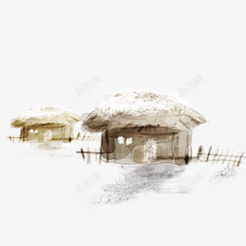 雪下的房屋屋子png免抠素材_新图网 https://ixintu.com 下雪 屋子 房屋 雪地
