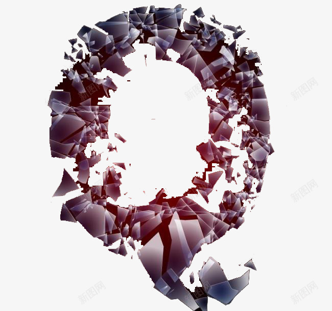 破碎的玻璃png免抠素材_新图网 https://ixintu.com 图案 效果 玻璃片 装饰