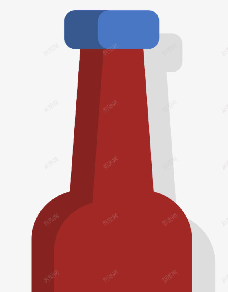美国啤酒瓶卡通风格矢量图ai免抠素材_新图网 https://ixintu.com 卡通符号 卡通风格 啤酒瓶 矢量符号 美国独立日 美国符号 矢量图