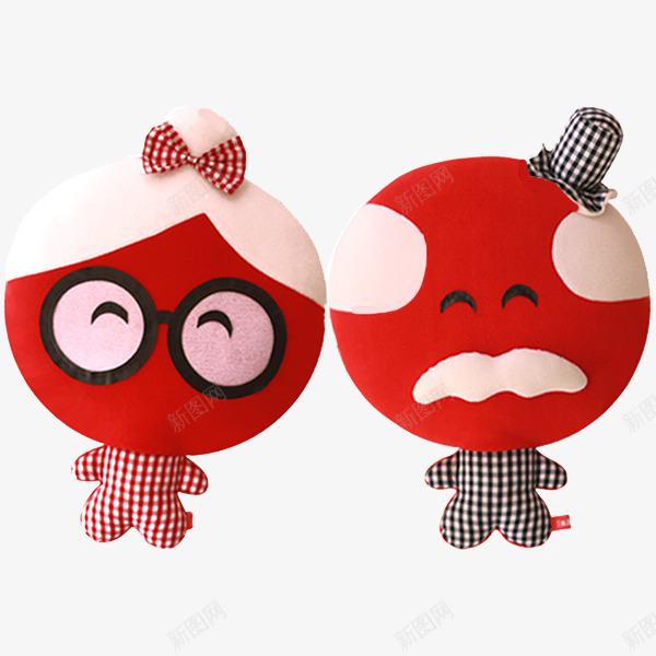 可爱婚礼娃娃png免抠素材_新图网 https://ixintu.com 产品实物 婚庆 婚礼娃娃 结婚小人 胡子娃娃