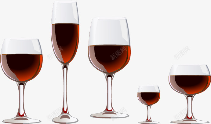 葡萄酒杯矢量图eps免抠素材_新图网 https://ixintu.com 葡萄酒杯葡萄酒酒杯玻璃杯 矢量图