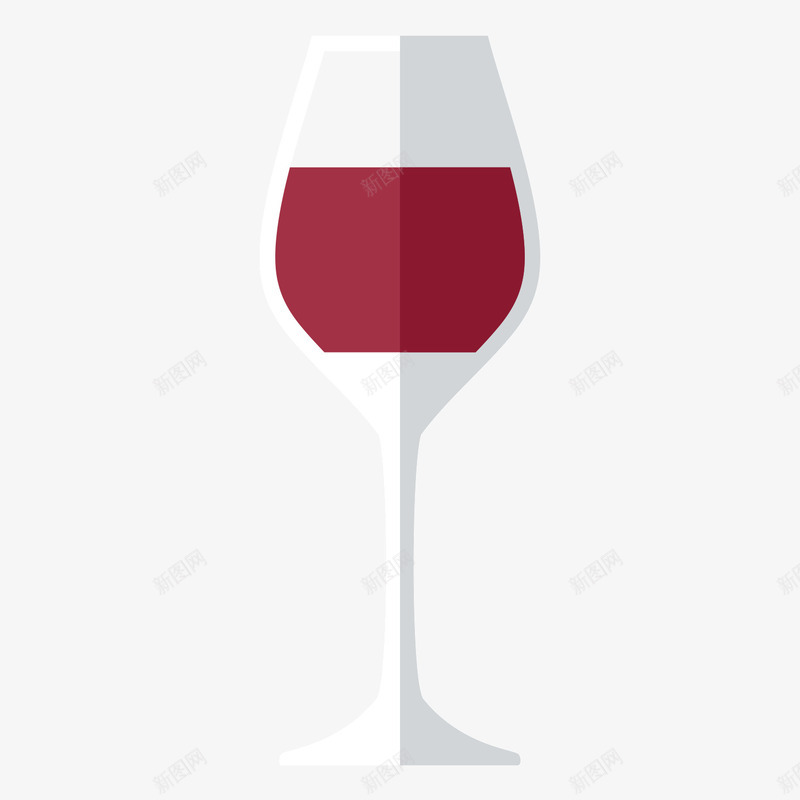 白色葡萄酒杯psd免抠素材_新图网 https://ixintu.com 白色 素材 葡萄酒 酒杯