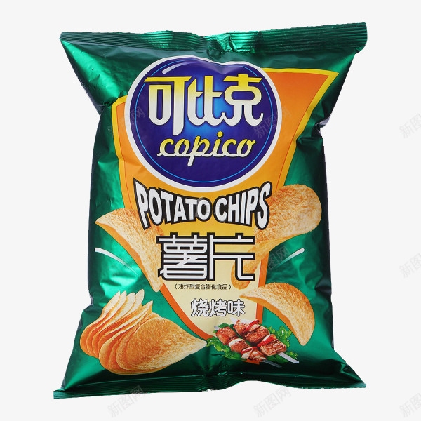 可比克薯片热辣味png免抠素材_新图网 https://ixintu.com 美味 膨化食品 营养 薯片 零食