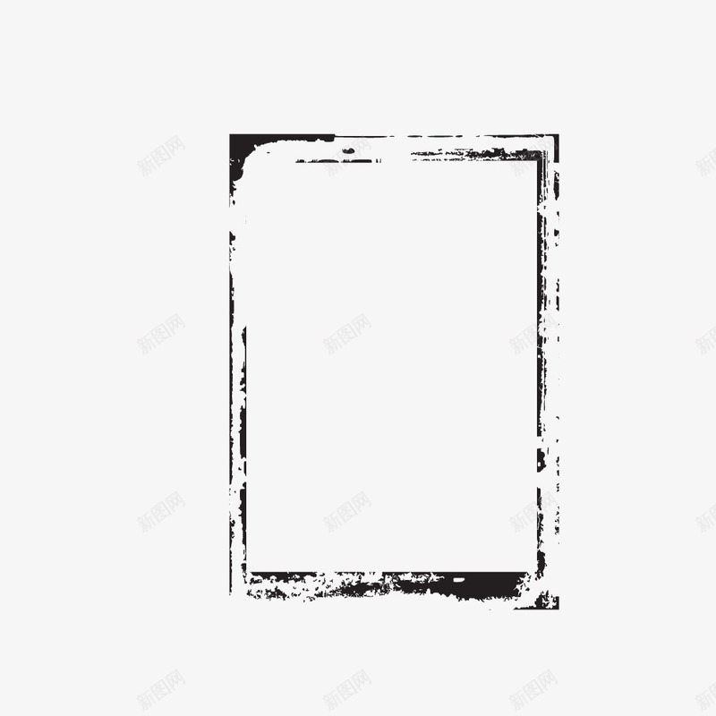 简约怀旧墨迹框png免抠素材_新图网 https://ixintu.com 传统 墨迹 怀旧 毛笔框 简约