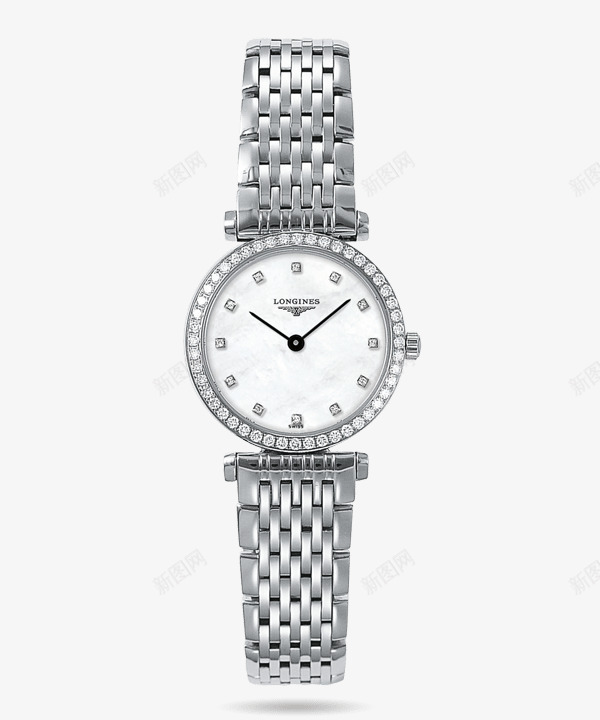 浪琴银色腕表手表女士表png免抠素材_新图网 https://ixintu.com LONGINES 产品实物 嘉岚系列 女士 女表 手表 机械女表 机械表 浪琴 腕表