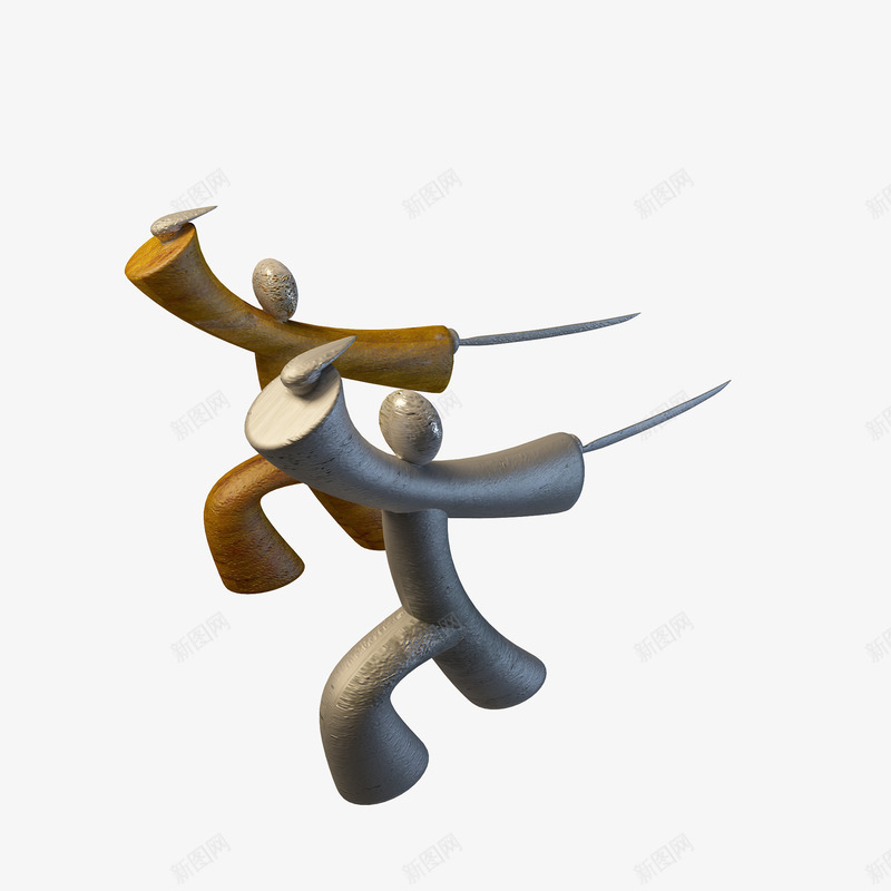 两个金色古铜人工艺品png免抠素材_新图网 https://ixintu.com 两个金色古铜人工艺品 工艺品 工艺礼品 金色 铜人工艺礼品 银色