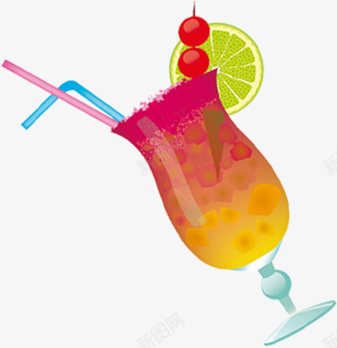 卡通夏日饮品清凉水果茶png免抠素材_新图网 https://ixintu.com 卡通 卡通水果茶 夏日 果茶 清凉 饮品