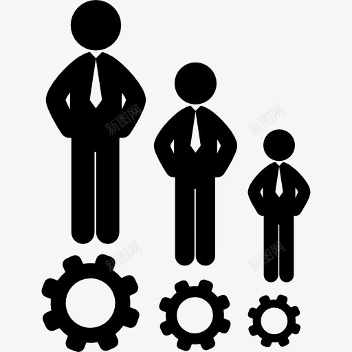 人力资源的象征图标png_新图网 https://ixintu.com humanpictos 人力 商业符号 符号 资源 齿轮