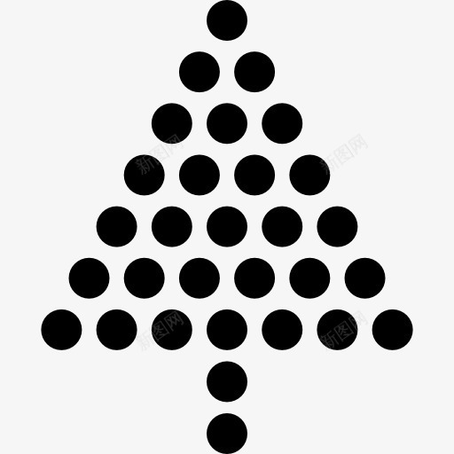 圣诞树做成的球图标png_新图网 https://ixintu.com 形状 松树 松树点缀 树 球