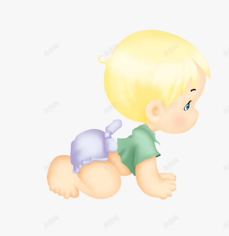 爬行的宝宝png免抠素材_新图网 https://ixintu.com 卡通 卡通婴儿 可爱 可爱的卡通婴儿矢量 婴儿 婴儿笑 婴幼儿 孩子 宝宝 宝贝
