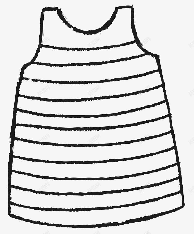 手绘线条衣服png免抠素材_新图网 https://ixintu.com 儿童衣服 手绘 手绘线条衣服 手绘线条衣服PNG 线条 线条衣服 衣服