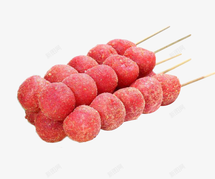 紫薯球串png免抠素材_新图网 https://ixintu.com 小吃 油炸食品 紫薯 紫薯球 餐饮
