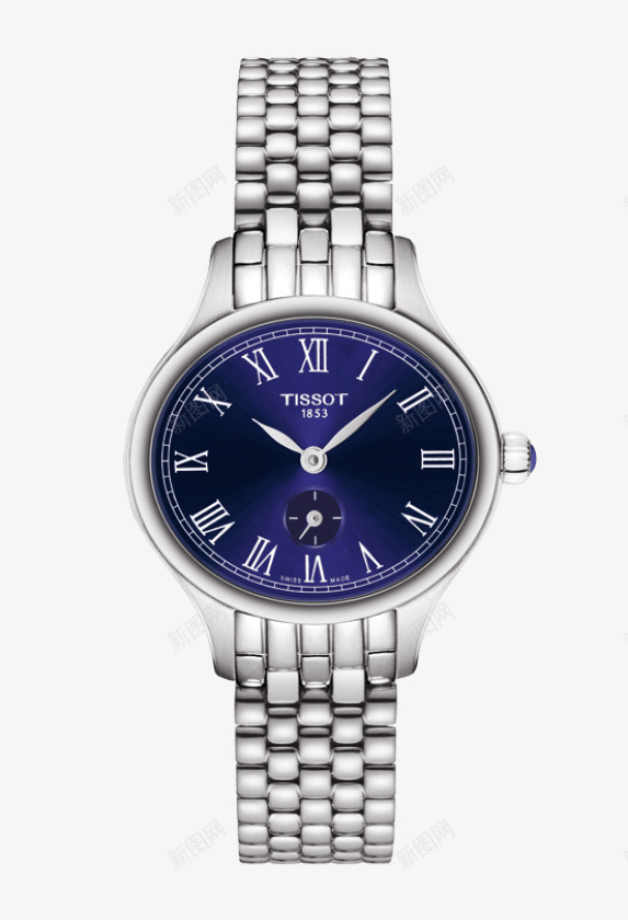 蓝紫色天梭女表腕表手表png免抠素材_新图网 https://ixintu.com TISSOT 产品实物 天梭 女士表 手表 机械女表 腕表