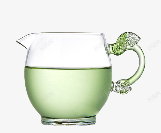 精致玻璃杯里的茶水png免抠素材_新图网 https://ixintu.com 养生泡茶 半杯茶水 毛尖茶 精致玻璃杯 透明杯子 青绿茶水