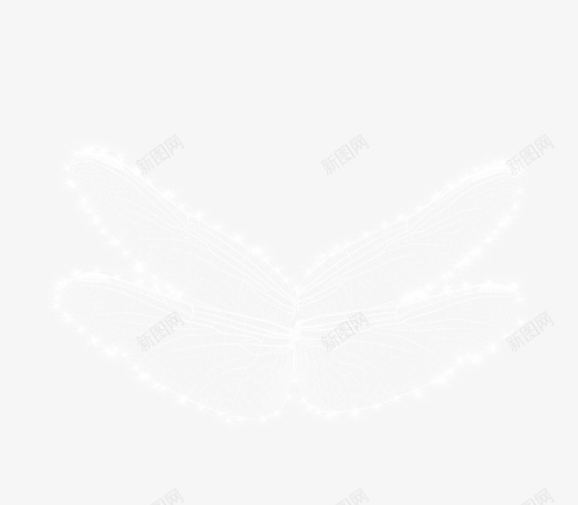 白色蜻蜓翅膀png免抠素材_新图网 https://ixintu.com 漂亮翅膀 白色翅膀 蜻蜓翅膀