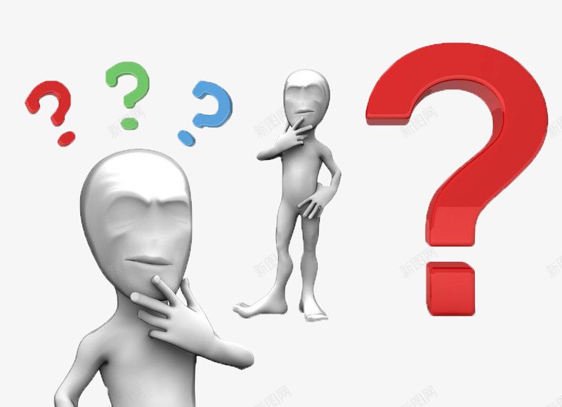 问答小人疑问问号问题png免抠素材_新图网 https://ixintu.com 疑问 红色 问号 问答小人