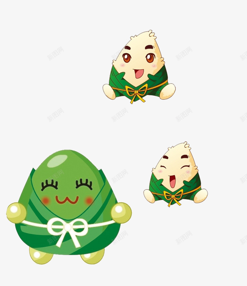 卡通粽宝宝png免抠素材_新图网 https://ixintu.com 卡通素材 可爱 端午节 粽宝宝