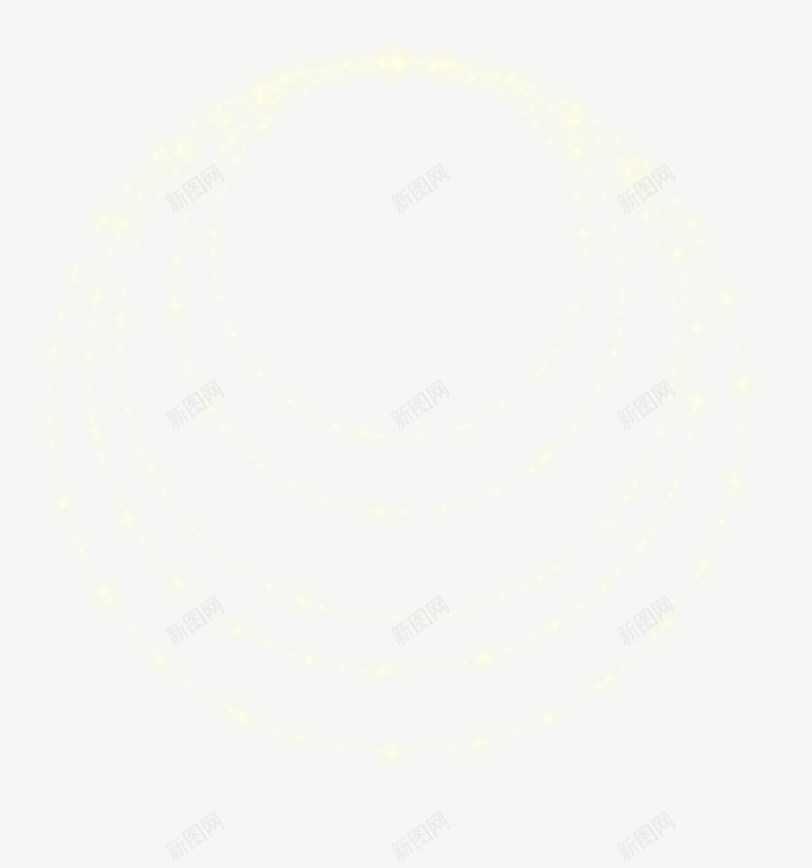 白色圆环发光线png免抠素材_新图网 https://ixintu.com 发光 发光线 圆环 手绘 白色