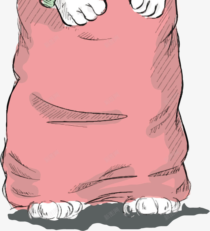 白色狗狗矢量图ai免抠素材_新图网 https://ixintu.com 动物 手绘 狗狗 粉色衣服 耳朵 蓝色围巾 矢量图
