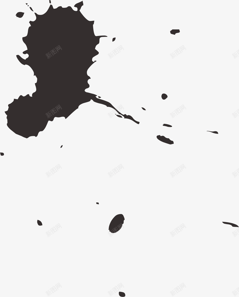 飞溅的水墨矢量图eps免抠素材_新图网 https://ixintu.com ps飞溅笔刷 火星飞溅笔刷 笔刷 雨滴飞溅笔刷 飞溅 飞溅笔刷 黑色 矢量图