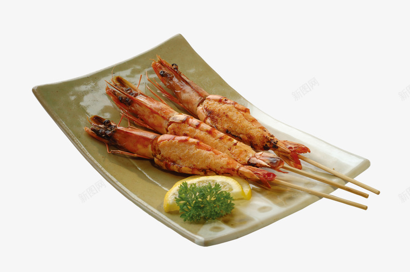产品实物烤大虾png免抠素材_新图网 https://ixintu.com 主食 产品实物烤大虾 基尾虾 美食 菜品 酒店名菜 食品