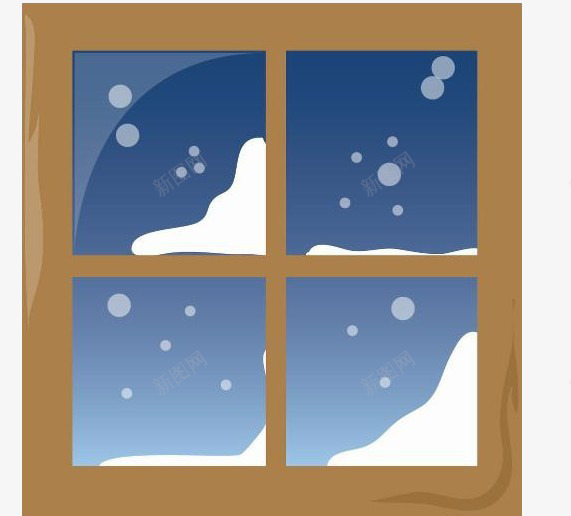 有质感的窗户元素png免抠素材_新图网 https://ixintu.com 元素 玻璃 白雪 窗户 设计 质感