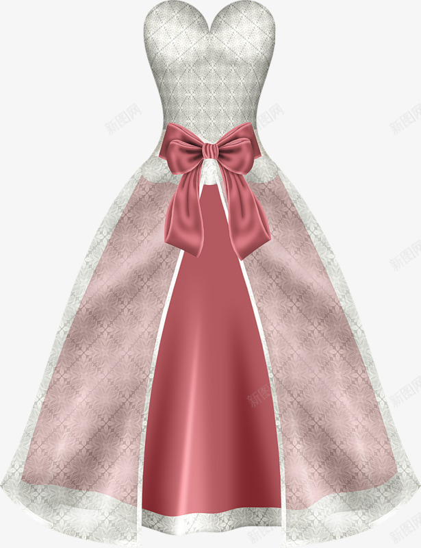 女士连衣裙png免抠素材_新图网 https://ixintu.com 女孩 蝴蝶结 衣服 连衣裙