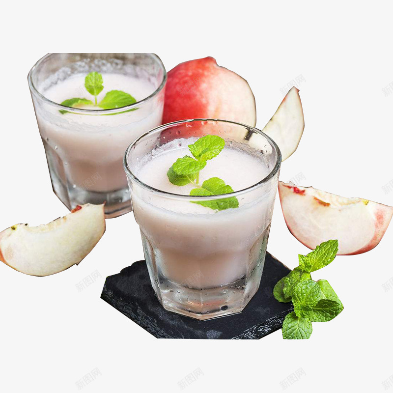 乳白色水蜜桃汁png免抠素材_新图网 https://ixintu.com 乳白色 果肉 水蜜桃汁 水蜜桃饮料 浓厚 点缀 绿色 营养