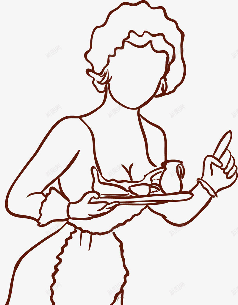 女仆短发png免抠素材_新图网 https://ixintu.com 女仆 女仆套装 女仆打扮 女仆装 短发 衣服