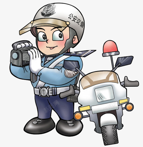 蓝衣服的公安交警png免抠素材_新图网 https://ixintu.com 交警 公安 担当 蓝衣服 装饰