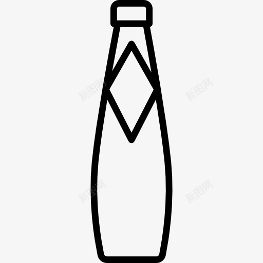 汽水瓶图标png_新图网 https://ixintu.com 容器 标签 气体 泡沫 液体 瓶子 食品