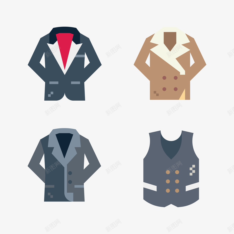西装麻布材料衣服矢量图ai免抠素材_新图网 https://ixintu.com 服装 装束 麻布服装 麻布材料 麻布材料衣服 麻布衣服 麻木材质衣服 矢量图