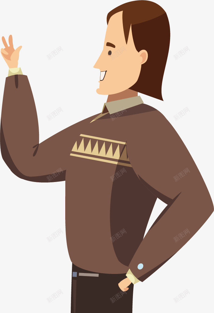 咖啡色衣服男职员png免抠素材_新图网 https://ixintu.com 公务人员 公务人员人物 公务人员卡能 公务人员卡通 公务人员形象 咖啡色衣 服男职员