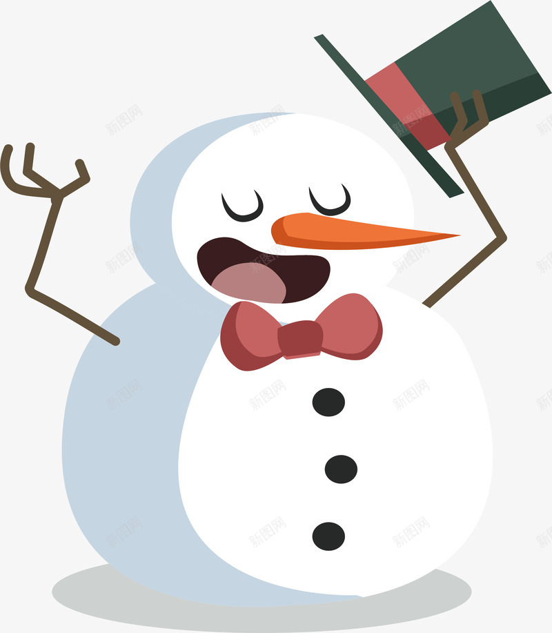 有礼貌的雪人矢量图ai免抠素材_新图网 https://ixintu.com 不客气 冬天雪人 别客气 有礼貌 矢量png 矢量图 脱帽 脱帽行李 雪人